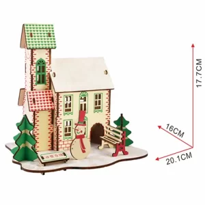 3D SLAGALICA ZIMSKA KOLIBA DIMENZIJE