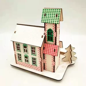 3D SLAGALICA ZIMSKA KOLIBA POGLED OD GORE