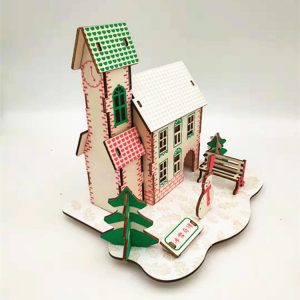 3D SLAGALICA ZIMSKA KOLIBA POGLED SA STRANE