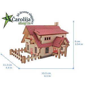 3d puzzle mali ranč sa dimenzijama