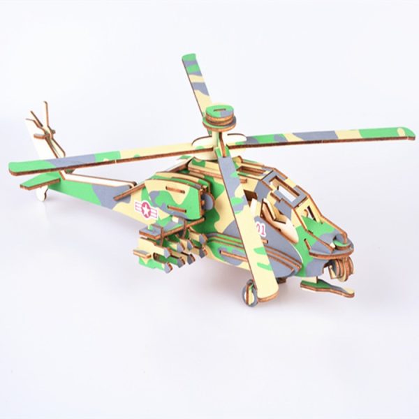 3d drvena slagalica puzzle helikopter apač