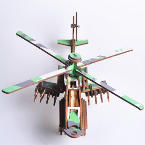 3d drvena slagalica puzzle helikopter apač