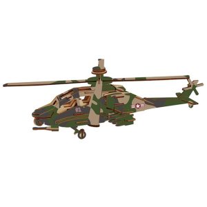 3d drvena slagalica puzzle helikopter apač