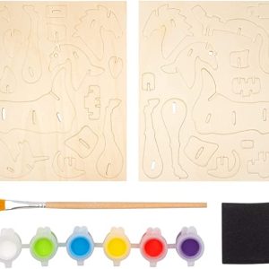 SLIKA LASERSKI IZREZANE SPERPLOCE I CETKICE I BOJICA , SPREMNO ZA SKLAPANJE I BOJENJE