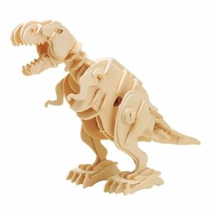 3D drvena slagalica T-rex koji hoda