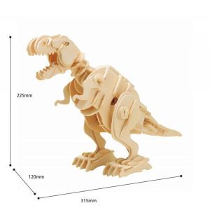 3D drvena slagalica T-rex koji hoda