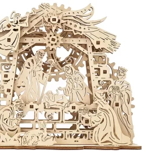 božićne jaslice 3d drvena puzzle mehanička