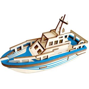 3d drvena slagalica mali brod