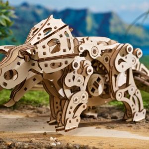 triceratops u prirodi 3d drvena slagalica mehanička