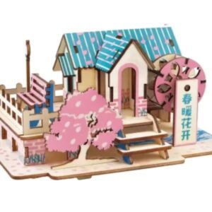 3d eko drvena puzzle - PROLEĆNA VILA